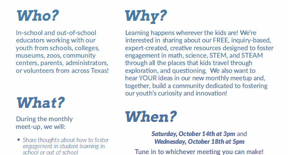 talkSTEM Across Texas